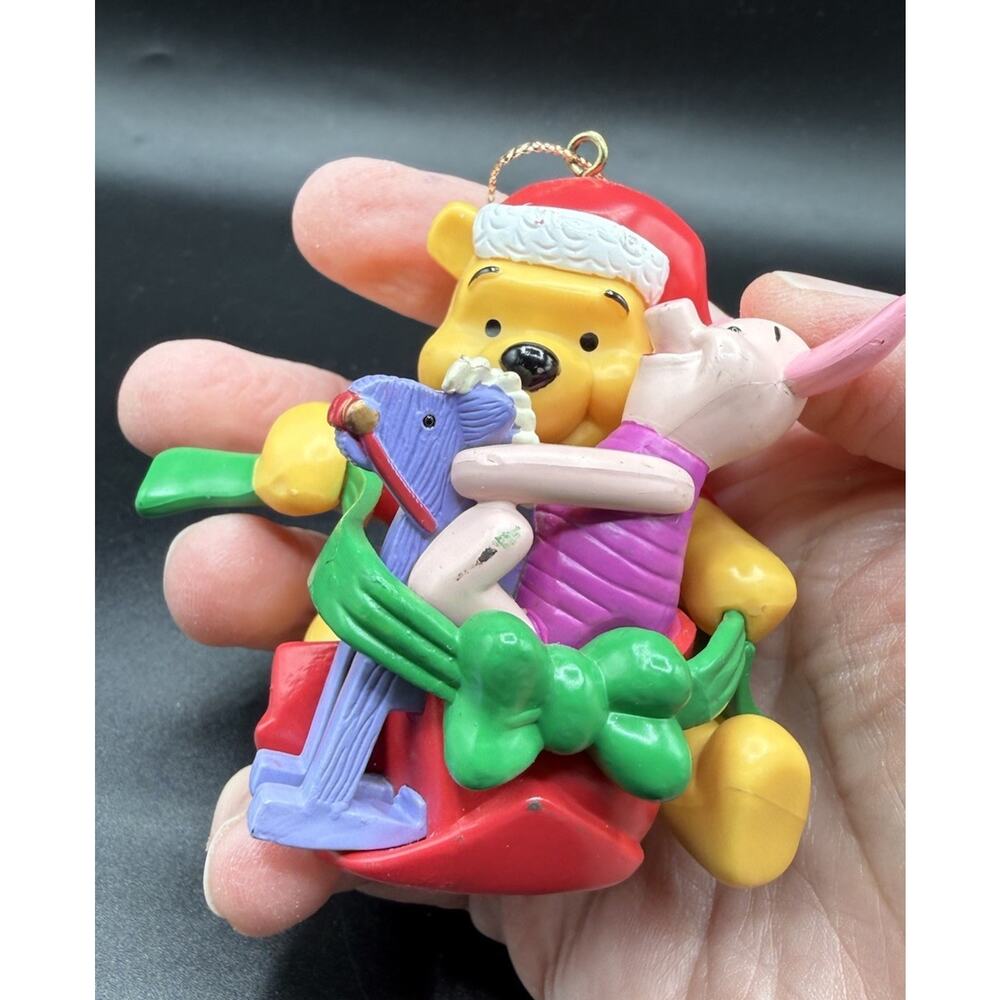 Vtg Winnie The Pooh & Piglet Disney Grolier Christmas Tree Ornament No Box- LO14